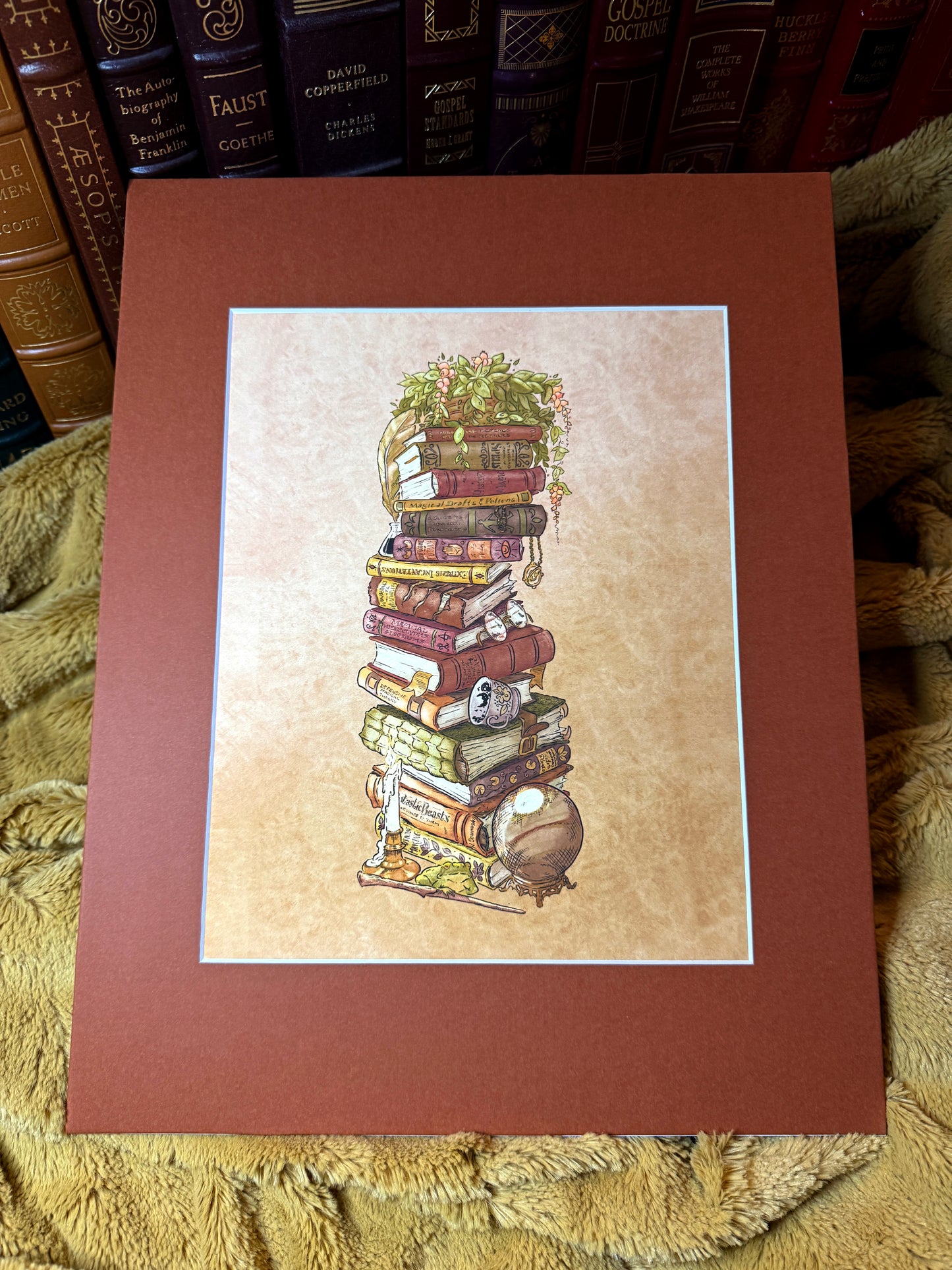 Overdue Library Books | Rust Specialty Matted Print
