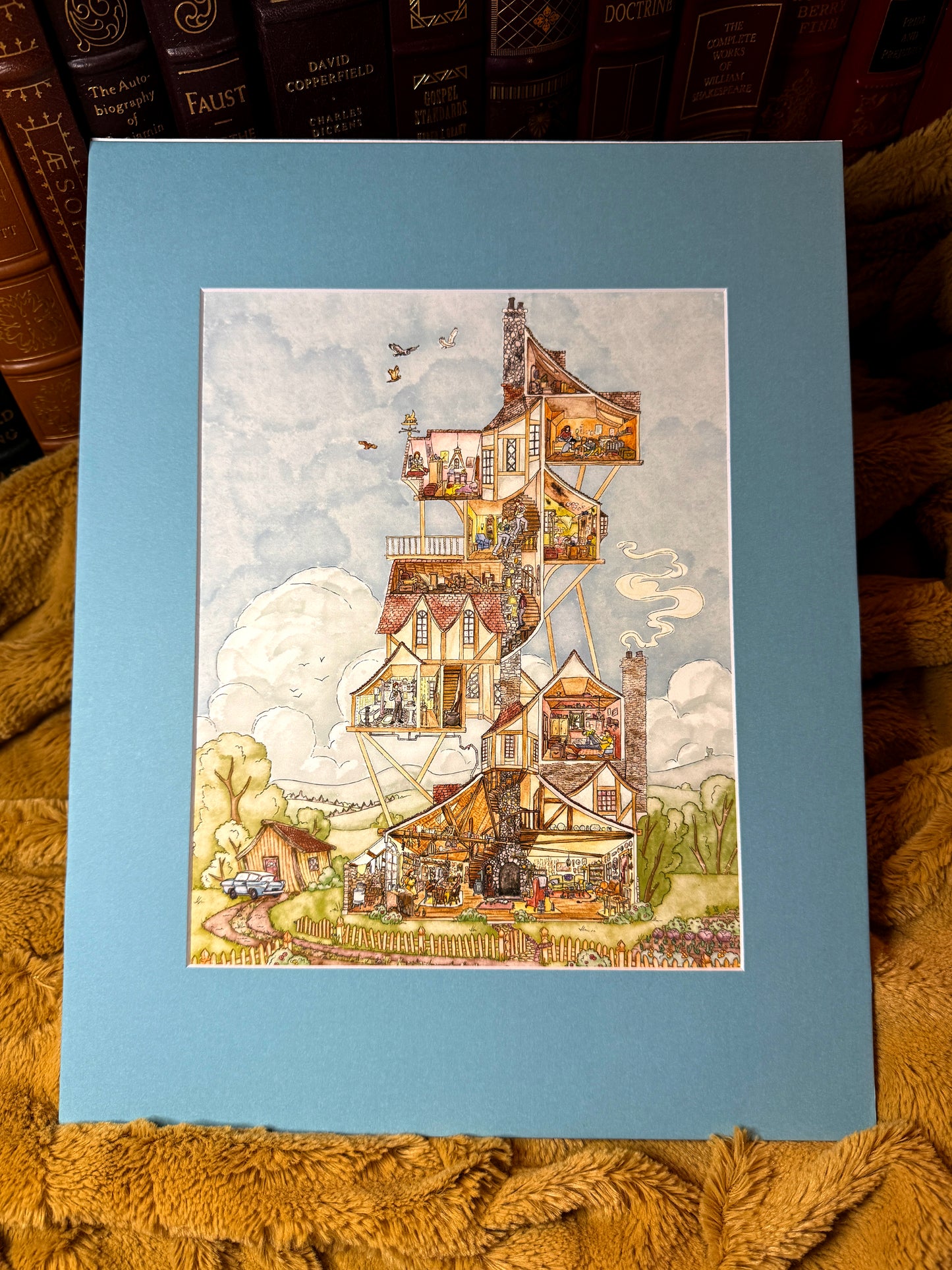 A Perfect Day at the Burrow | Specialty Matted Print