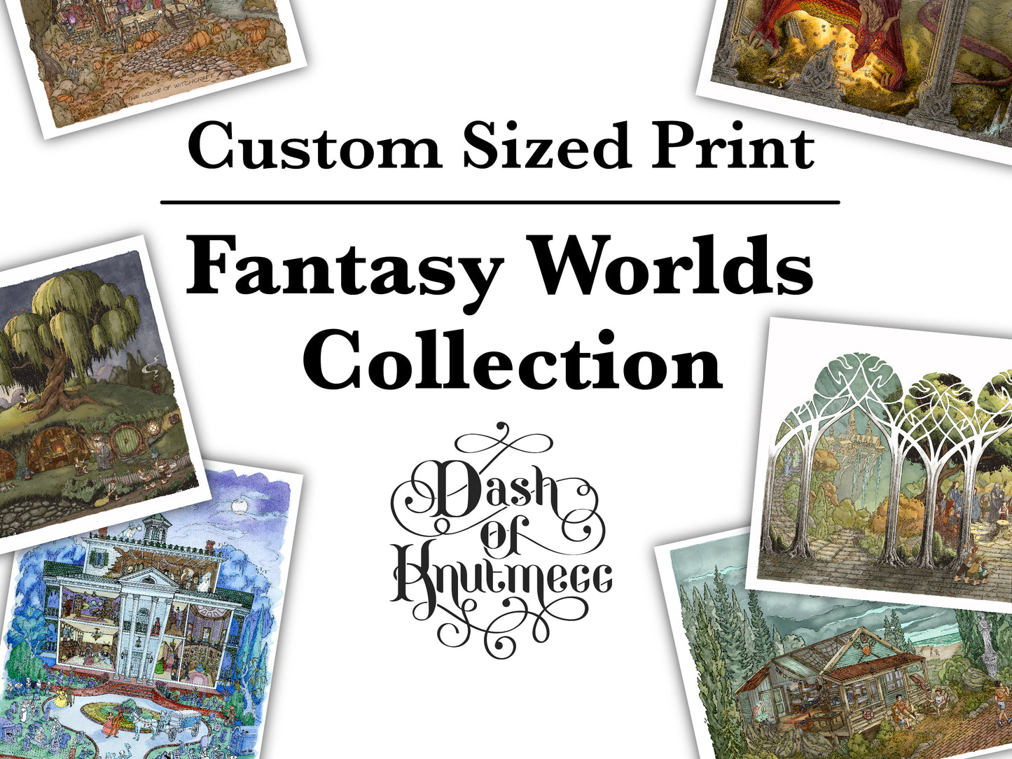 Custom Sized Prints for Fantasy Words || Please Read Item Description!