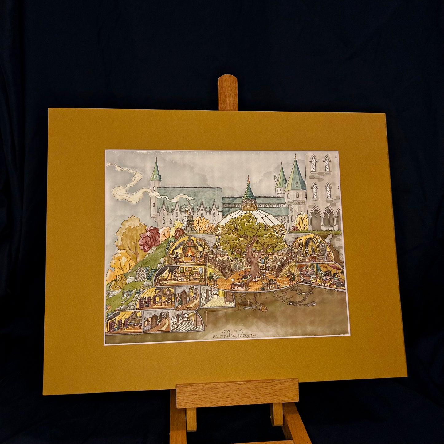 Loyalty, Patience, & Truth | Mustard Specialty Matted Print