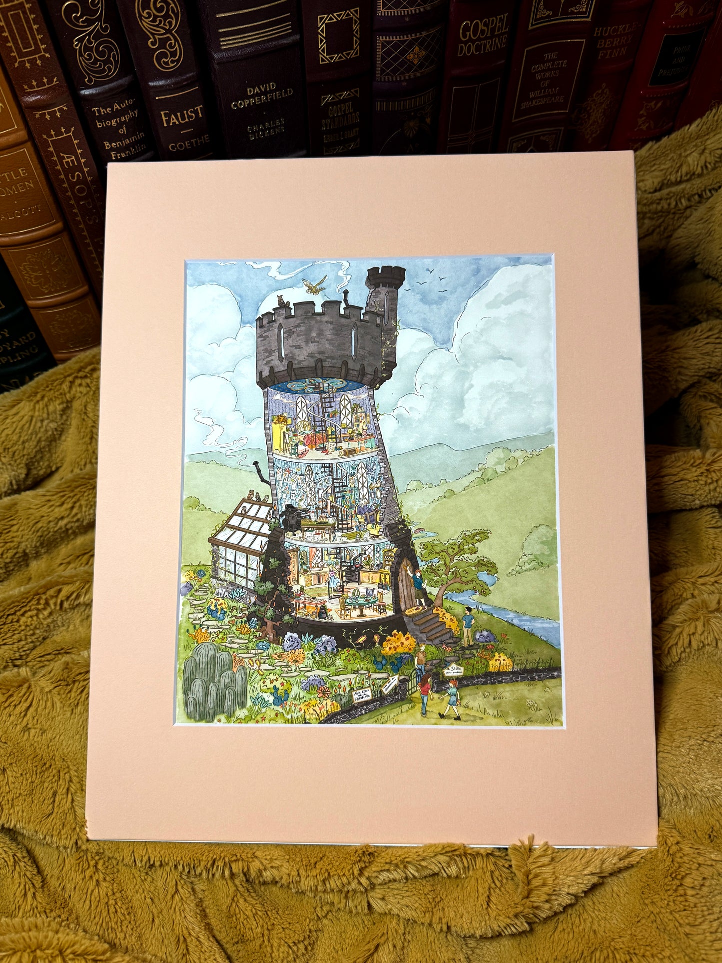 When Friends Come to Call | Pink Specialty Matted Print