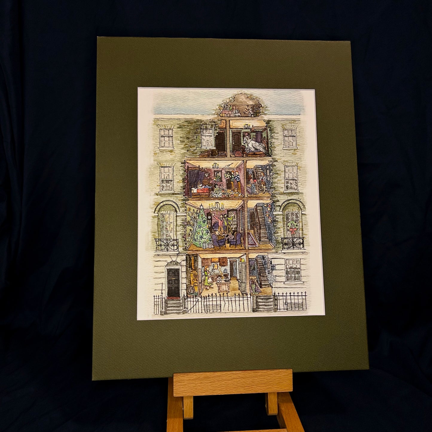 A Very Serious Christmas | Specialty Matted Print