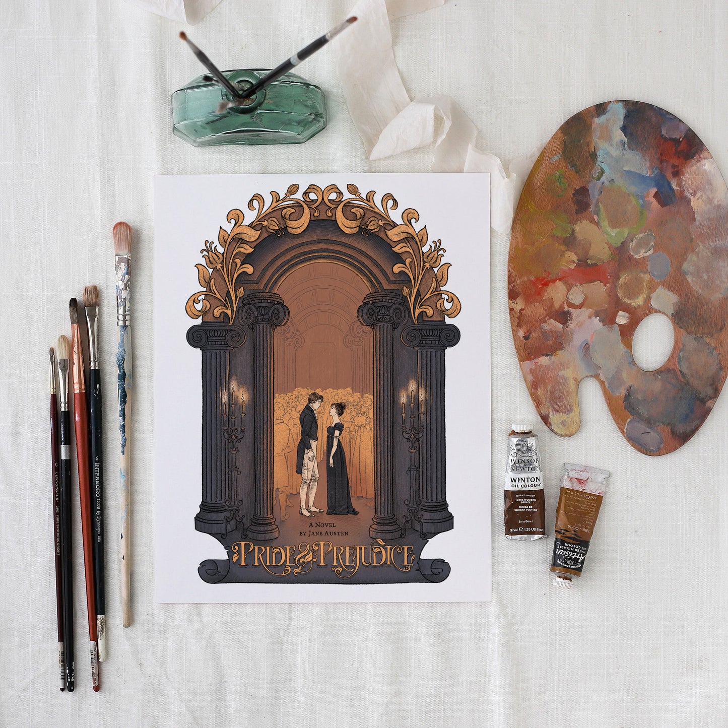 Pride and Prejudice Ball || Literary Art Print