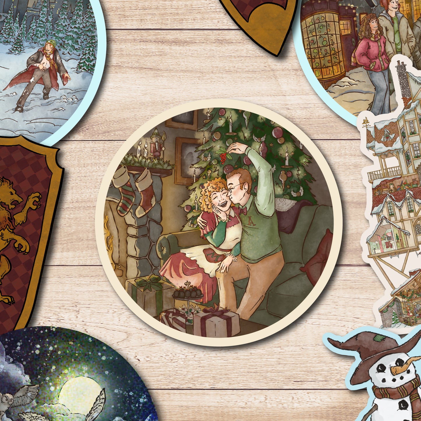 Christmas Moments Stickers || 3 Vinyl Stickers