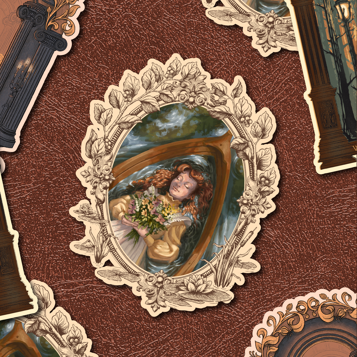 Lady Anne of Shalott || Literary Sticker Series