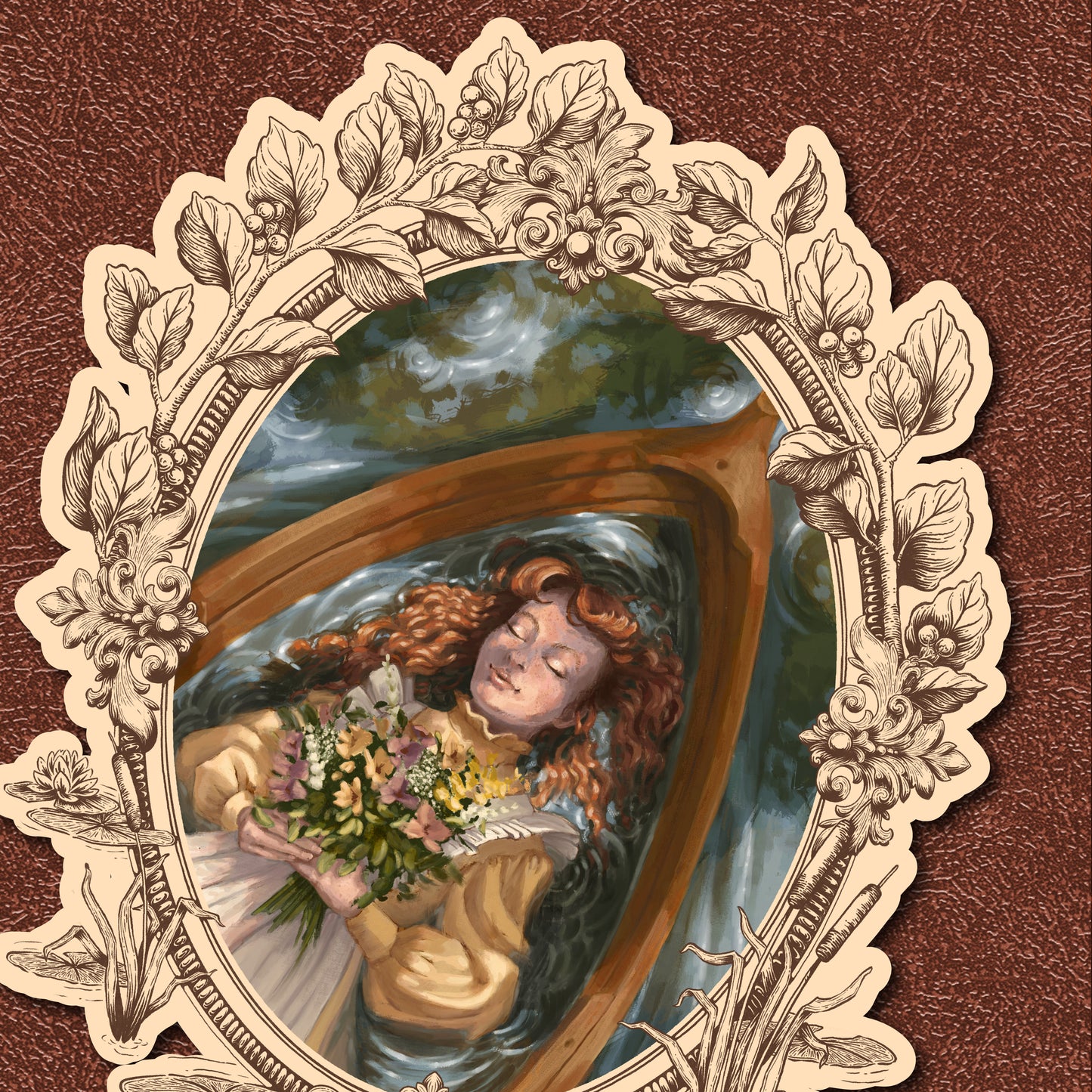 Lady Anne of Shalott || Literary Sticker Series
