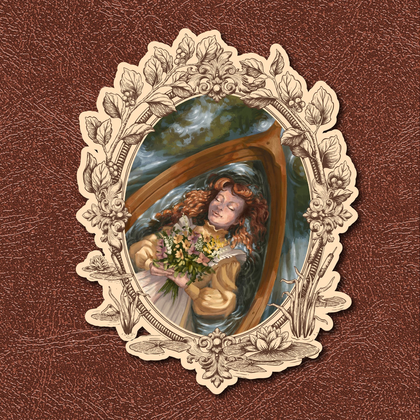 Lady Anne of Shalott || Literary Sticker Series