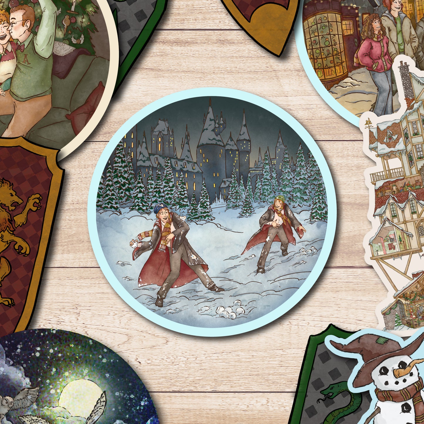 Christmas Moments Stickers || 3 Vinyl Stickers