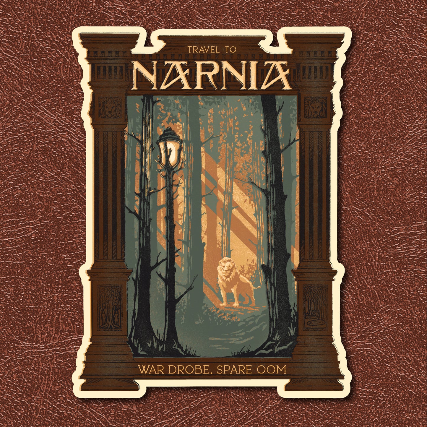 Into the Wardrobe, Narnia || Travel Sticker Series