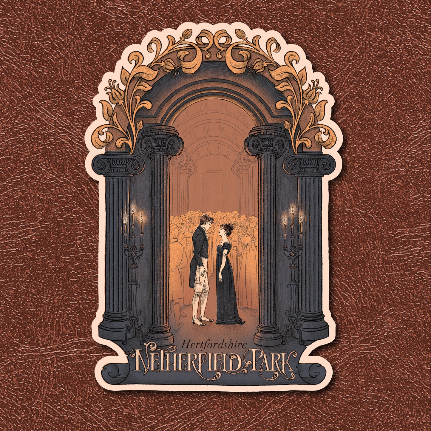 The Ball at Netherfield Park || Travel Sticker Series