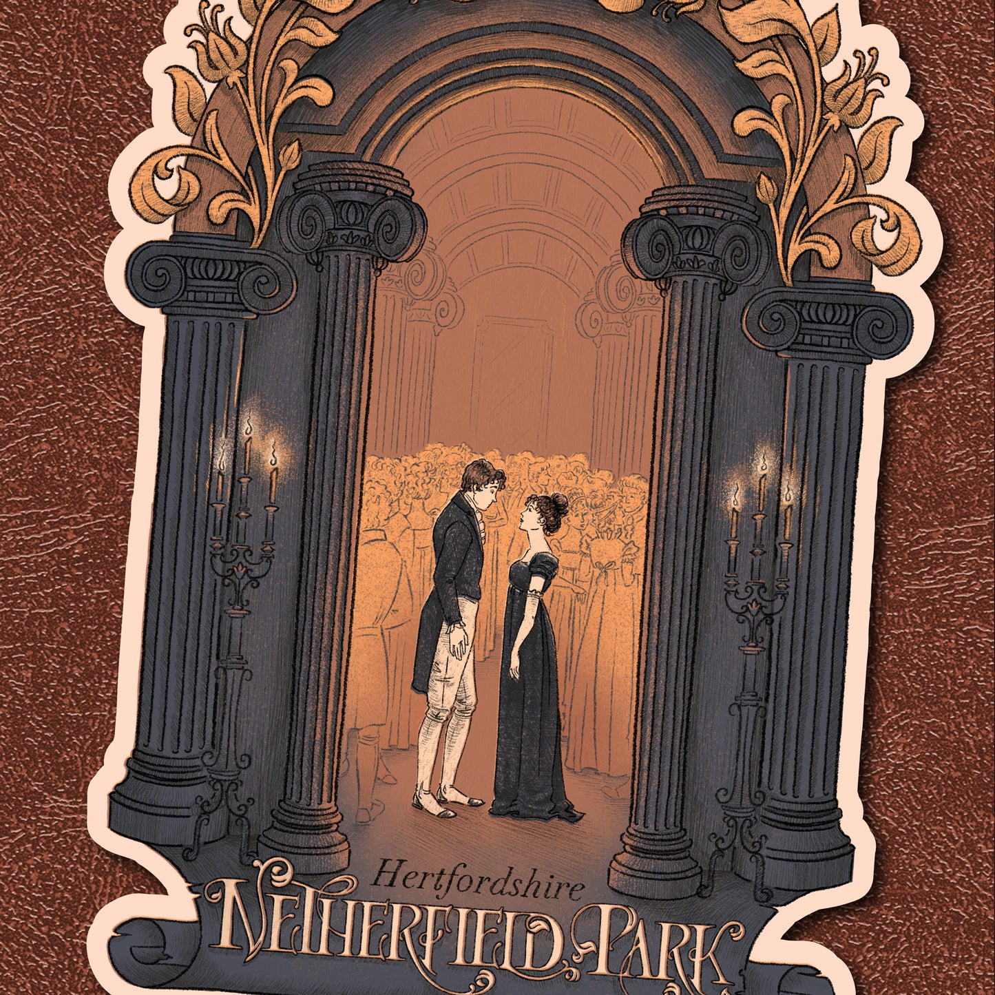 The Ball at Netherfield Park || Travel Sticker Series