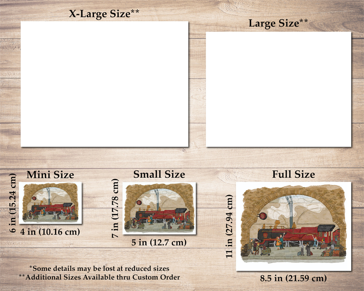 Train Station Series || HP Inspired Print Set || 3 Prints