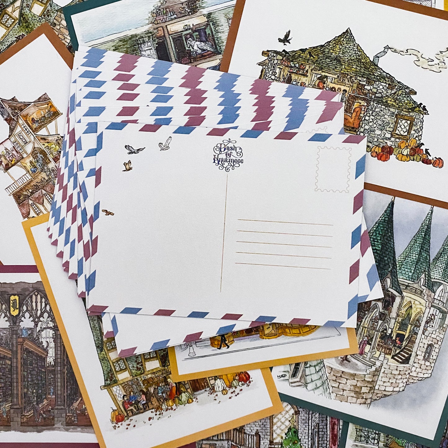 Postcard Pack || First collection of Harry Potter Dollhouse Drawings
