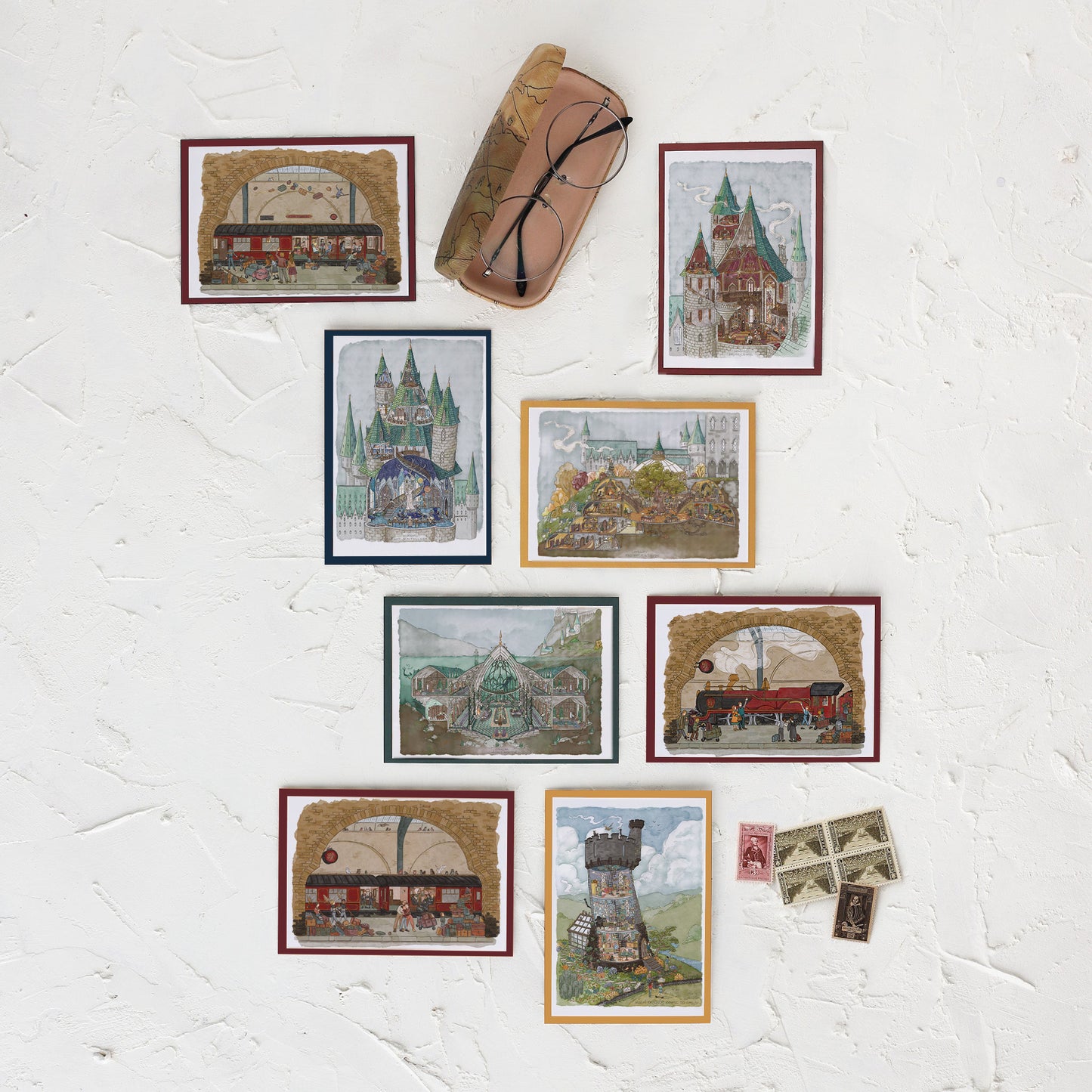 2nd Ed Postcard Pack || Second collection of Harry Potter Inspired Dollhouse Drawings