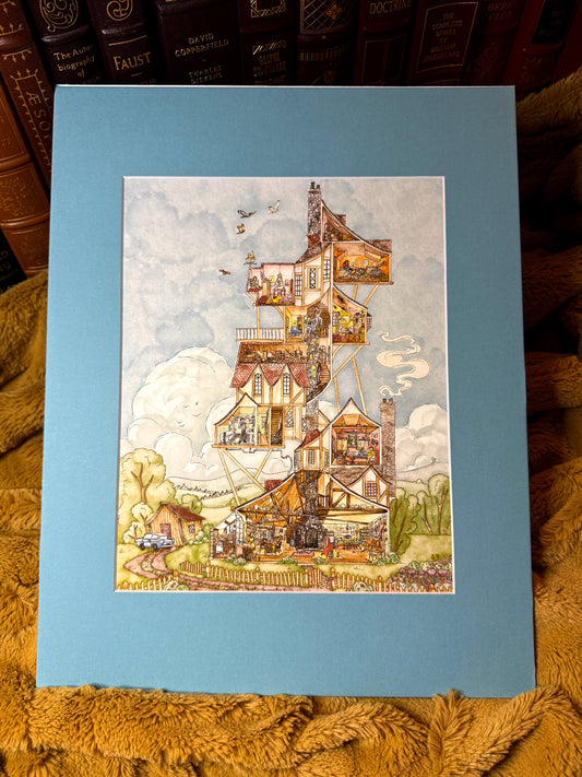 A Perfect Day at the Burrow | Specialty Matted Print