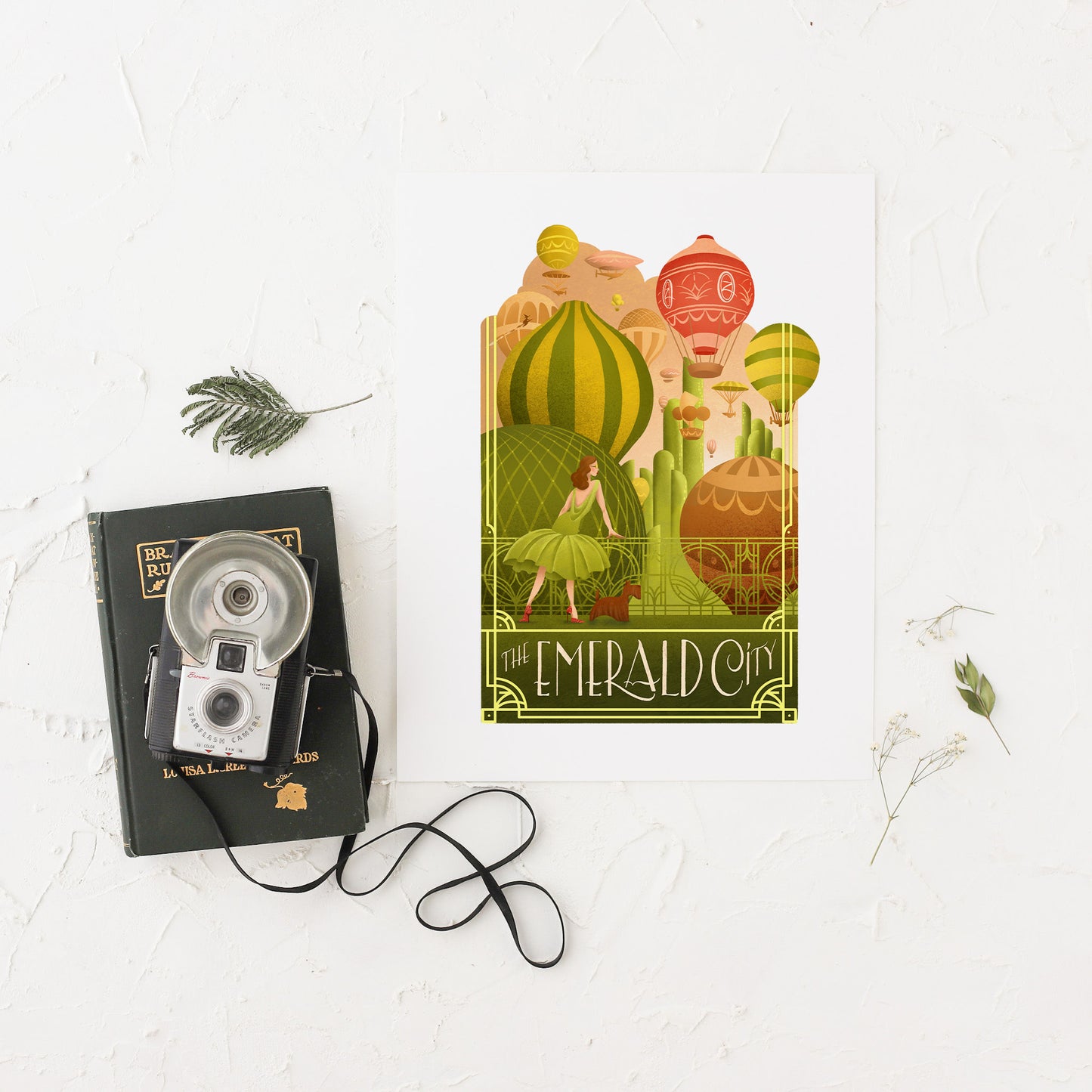 The Emerald City, The Land of OZ || Literary Art Print