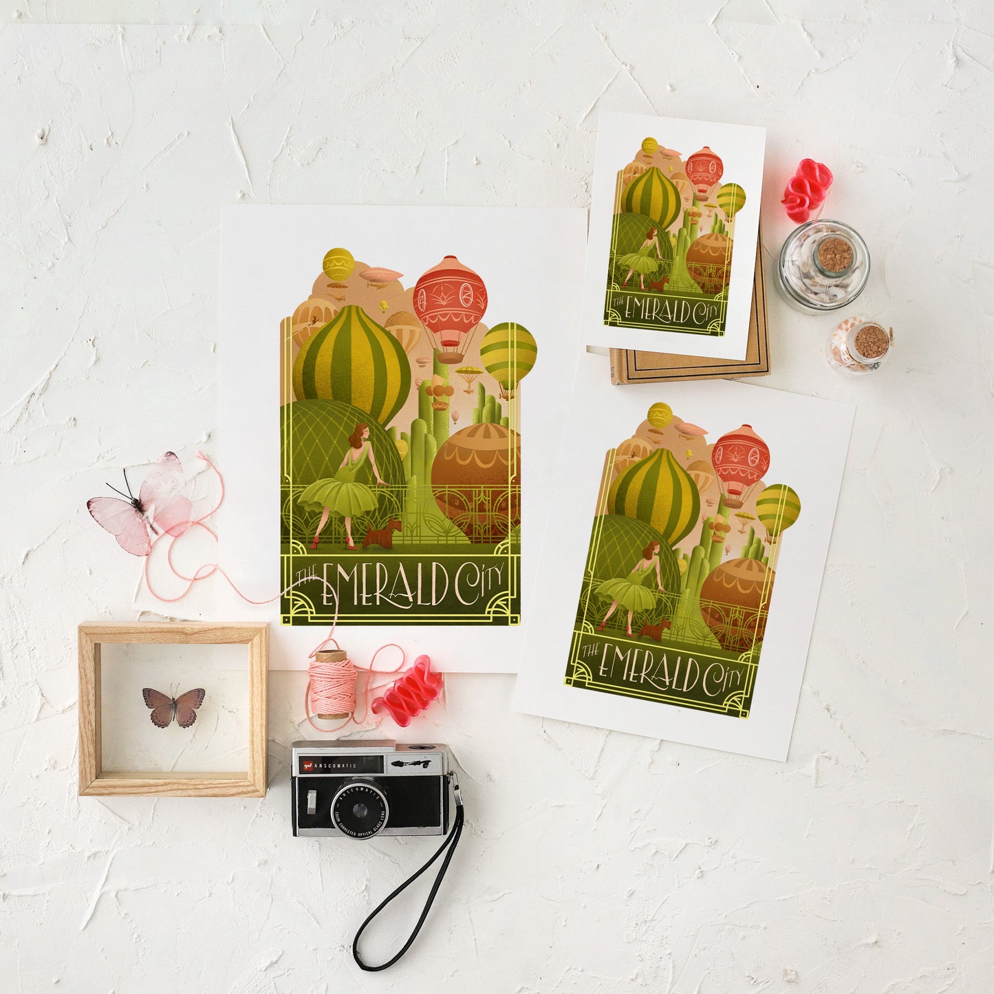 The Emerald City, The Land of OZ || Literary Art Print