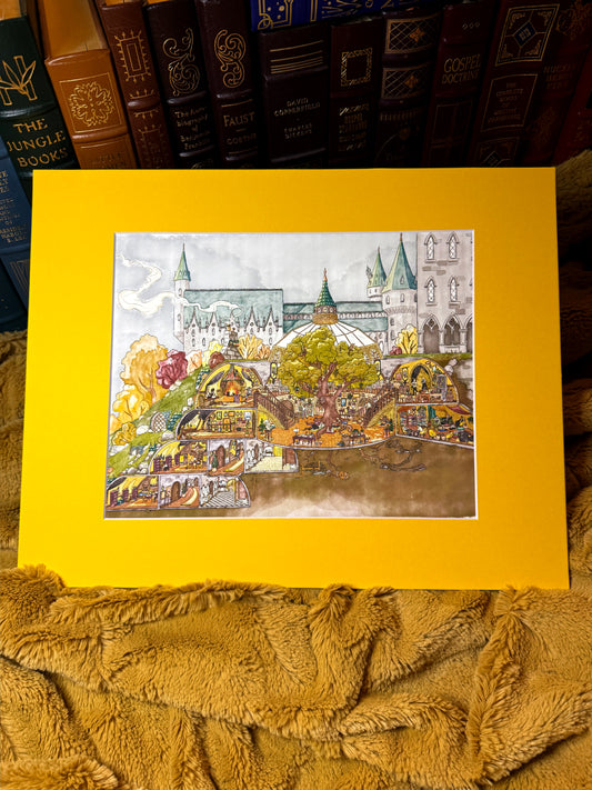 Loyalty, Patience, & Truth | Yellow Specialty Matted Print