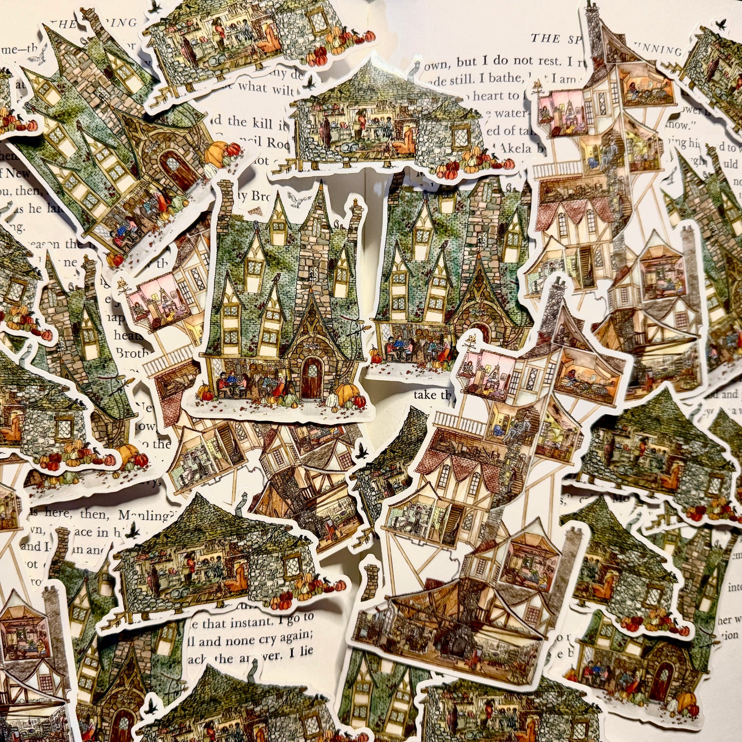 Wizarding Homes and Buildings || 3 Vinyl Stickers