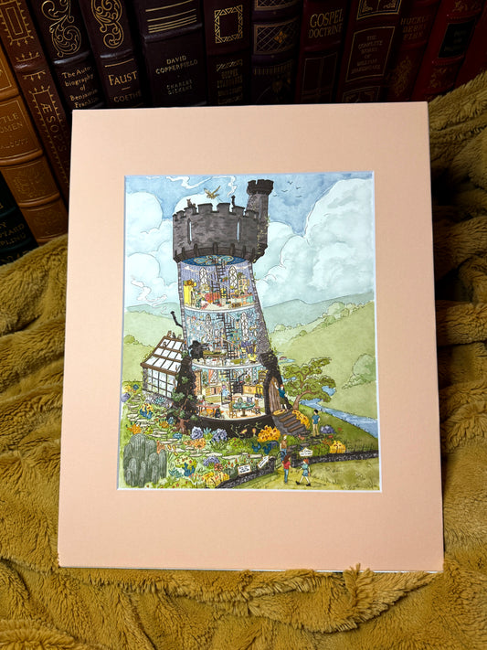 When Friends Come to Call | Pink Specialty Matted Print