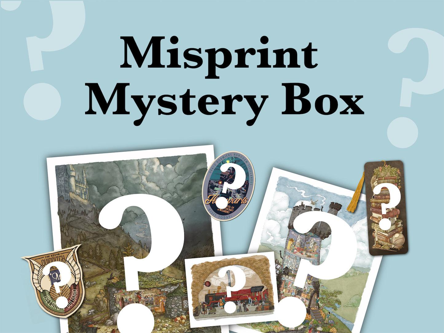 Misprint Mystery Boxes || Discount Art Prints, Bookmarks, & Stickers