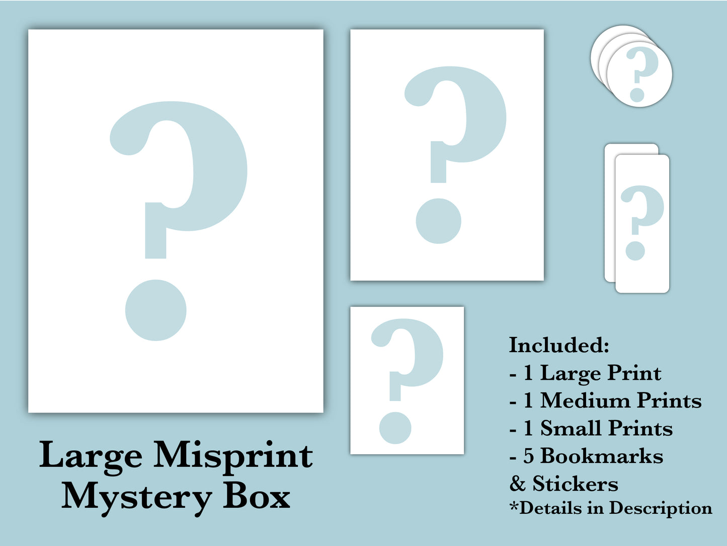 Misprint Mystery Boxes || Discount Art Prints, Bookmarks, & Stickers