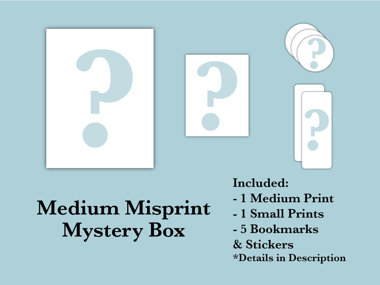 Misprint Mystery Boxes || Discount Art Prints, Bookmarks, & Stickers