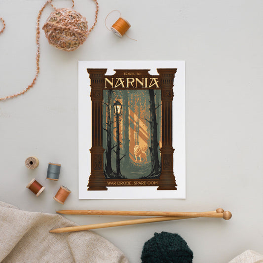 War Drobe, Spare Oom || Literary Art Print