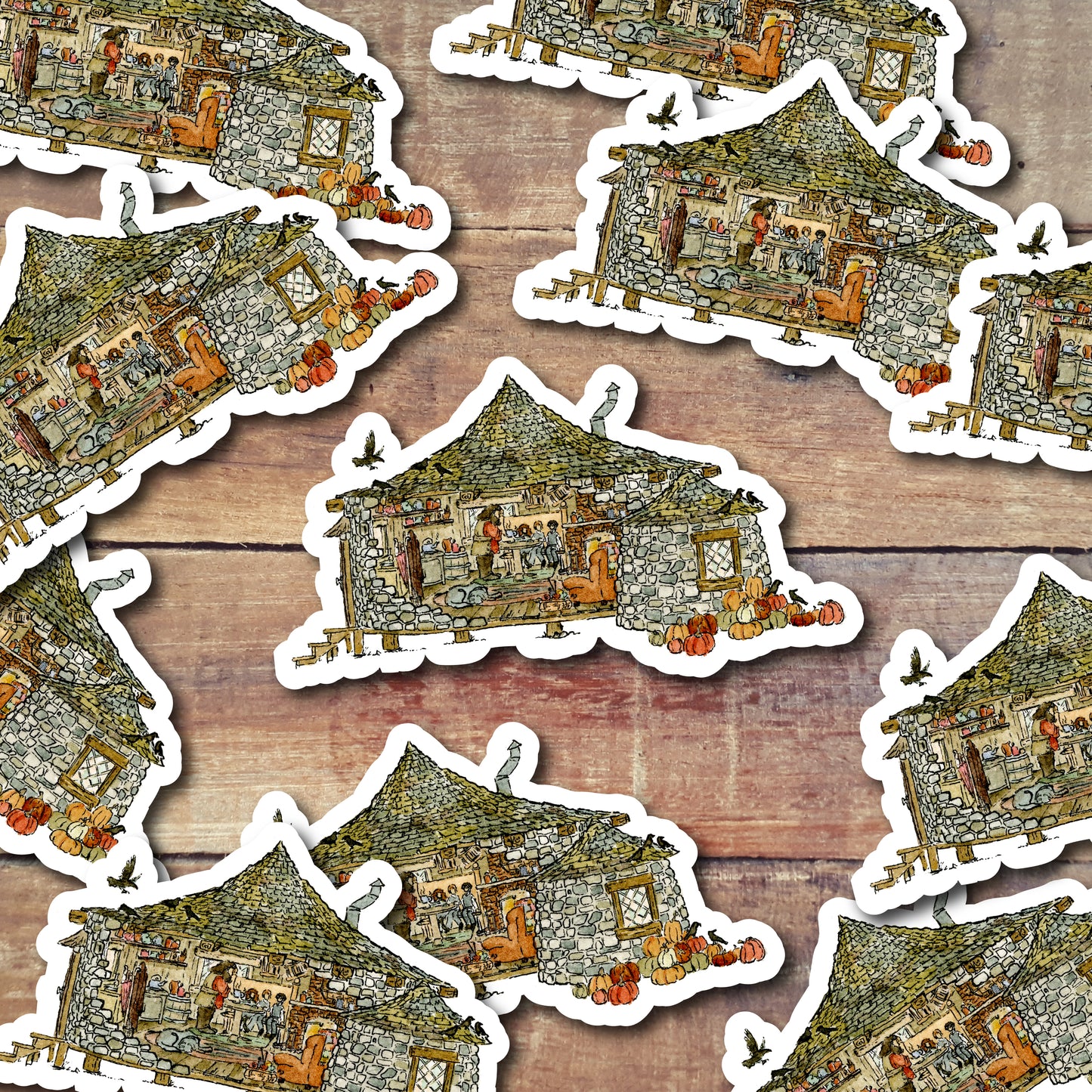 Wizarding Homes and Buildings || 3 Vinyl Stickers