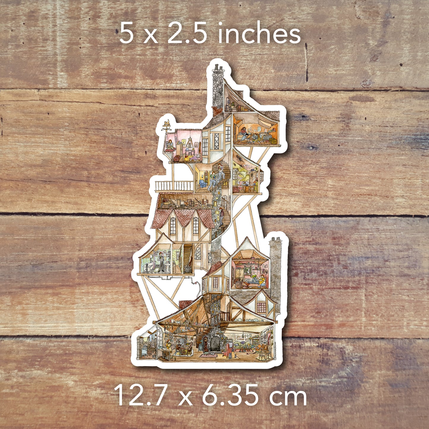 Wizarding Homes and Buildings || 3 Vinyl Stickers