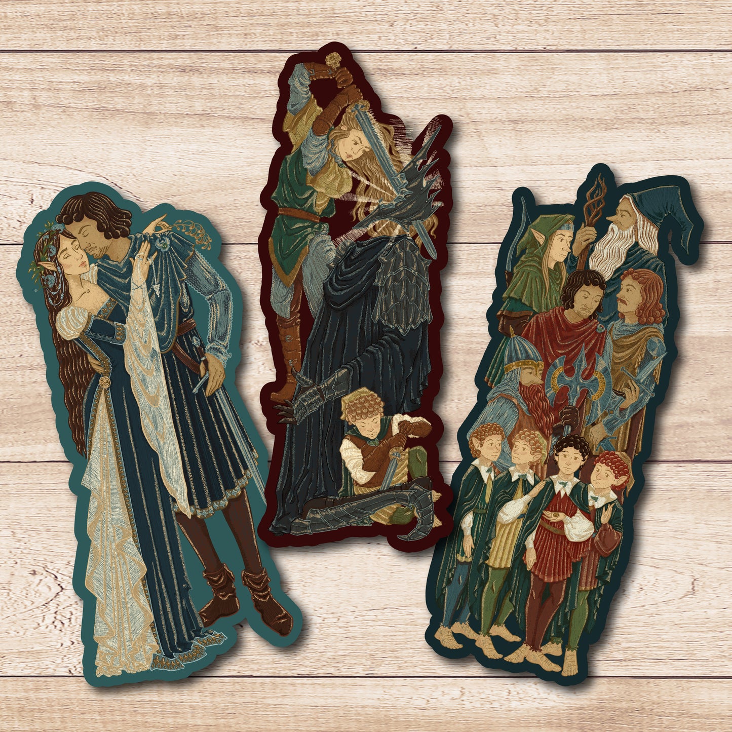 Tapestry Stickers  || Vinyl Stickers || There and Back Again Collection