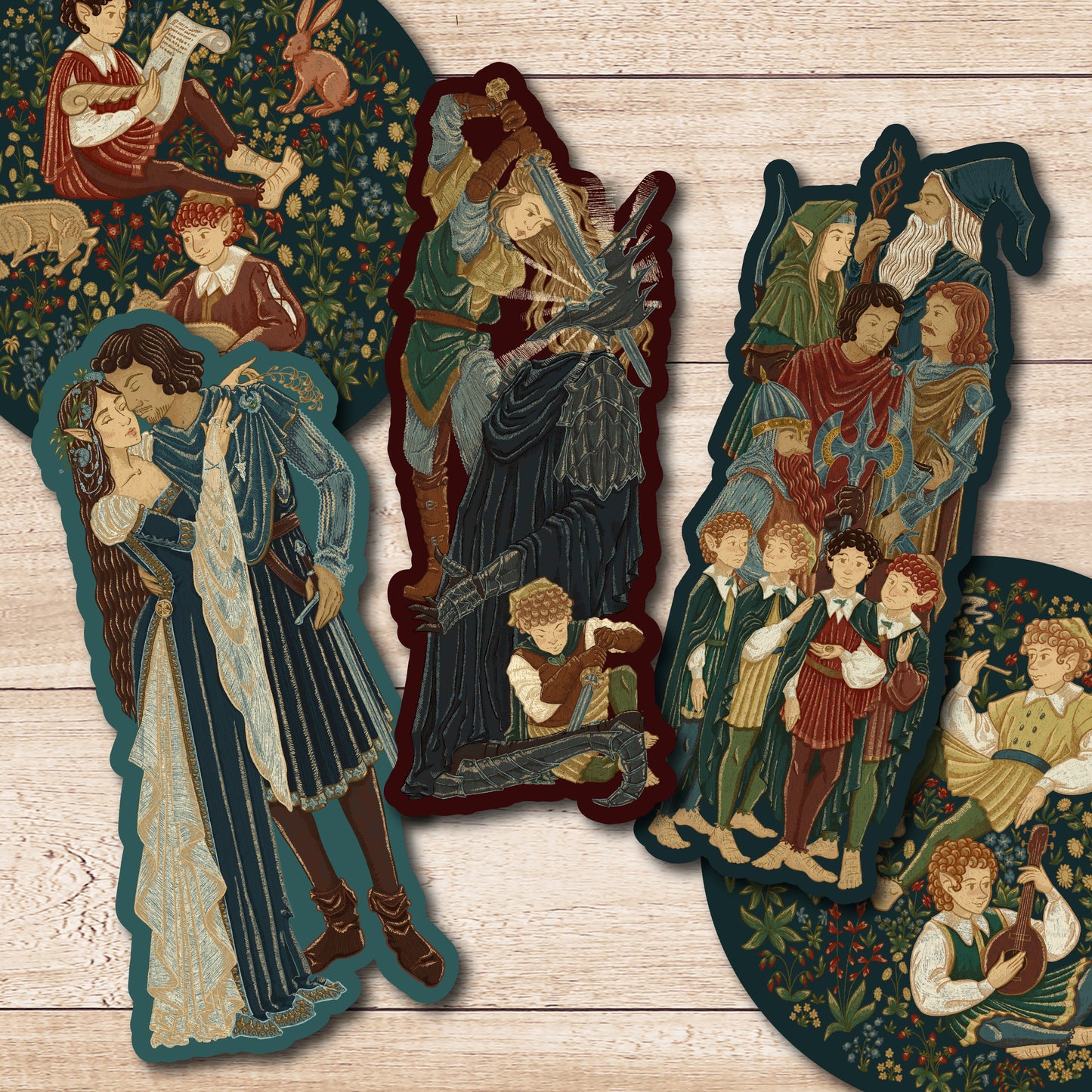 Tapestry Stickers  || Vinyl Stickers || There and Back Again Collection