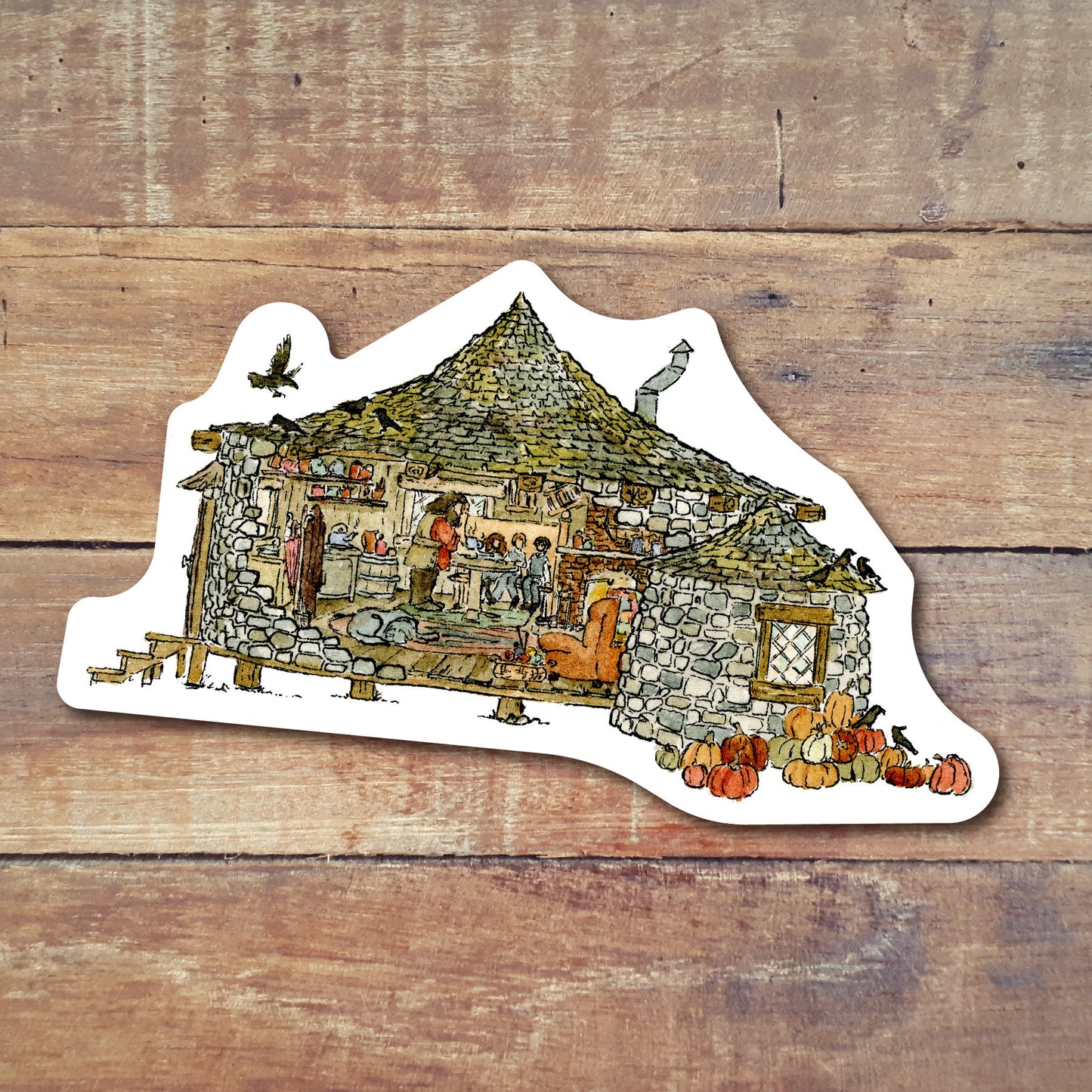 Hagrid's Hut & The 3 Broomsticks || Vinyl Stickers