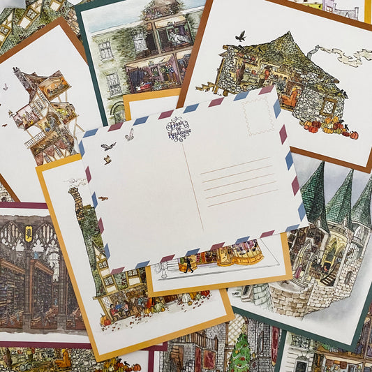 Postcard Pack || First collection of Harry Potter Dollhouse Drawings